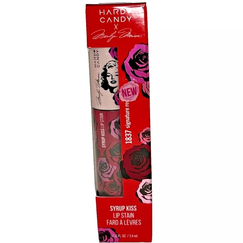 Hard Candy x MARILYN MONROE Syrup Kiss LIP STAIN Signature Red Liquid Lipstick